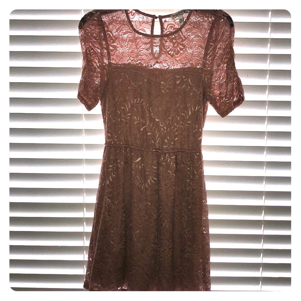 Blush lace dress